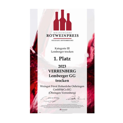 2023 Verrenberger Verrenberg Lemberger „Grosses Gewächs“ trocken